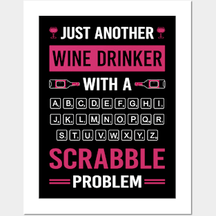 Wine Drinker Scrabble Posters and Art